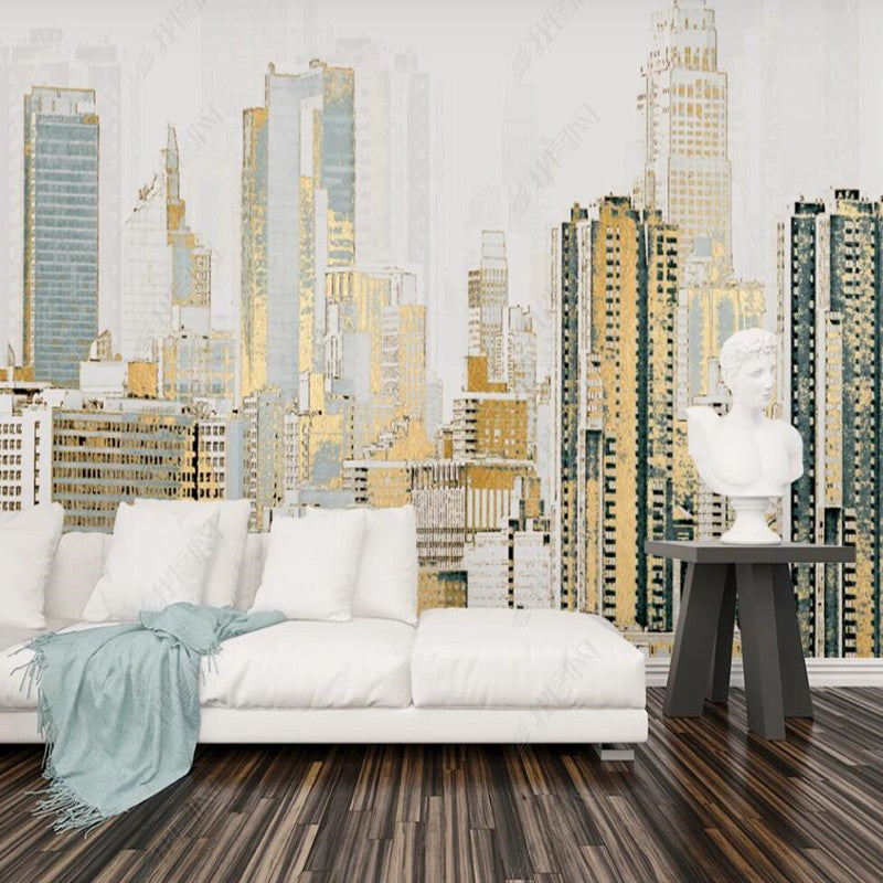 Modern Geometric Urban Architecture Wallpaper Wall Mural Home Decor