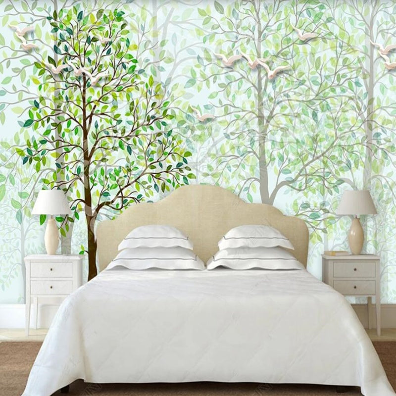 Green Trees Forest Wallpaper Wall Mural Wall Covering