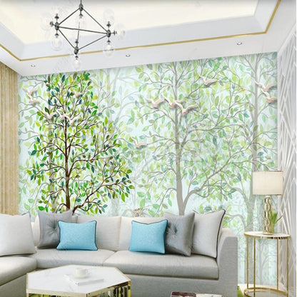 Green Trees Forest Wallpaper Wall Mural Wall Covering