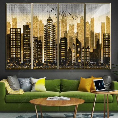 Abstract Urban Architectures Geometric Wallpaper Wall Mural Wall Covering