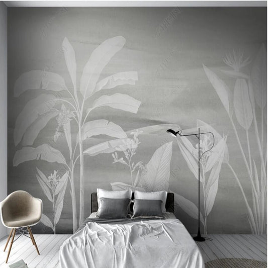 Tropical Rainforest Banana Leaves Plants Wallpaper Wall Mural Wall Covering