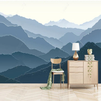 Ombre Mountains Nature Landscape Wallpaper Wall Mural Wall Covering