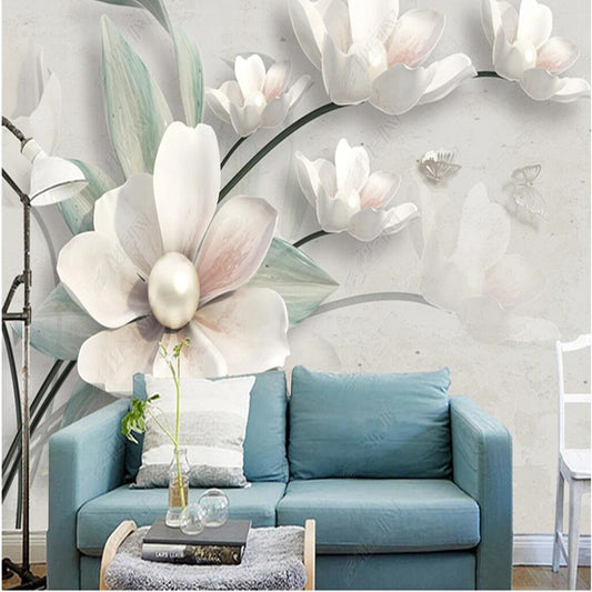 3D Big Flowers Floral Wallpaper Wall Mural Wall Covering Wall Decor