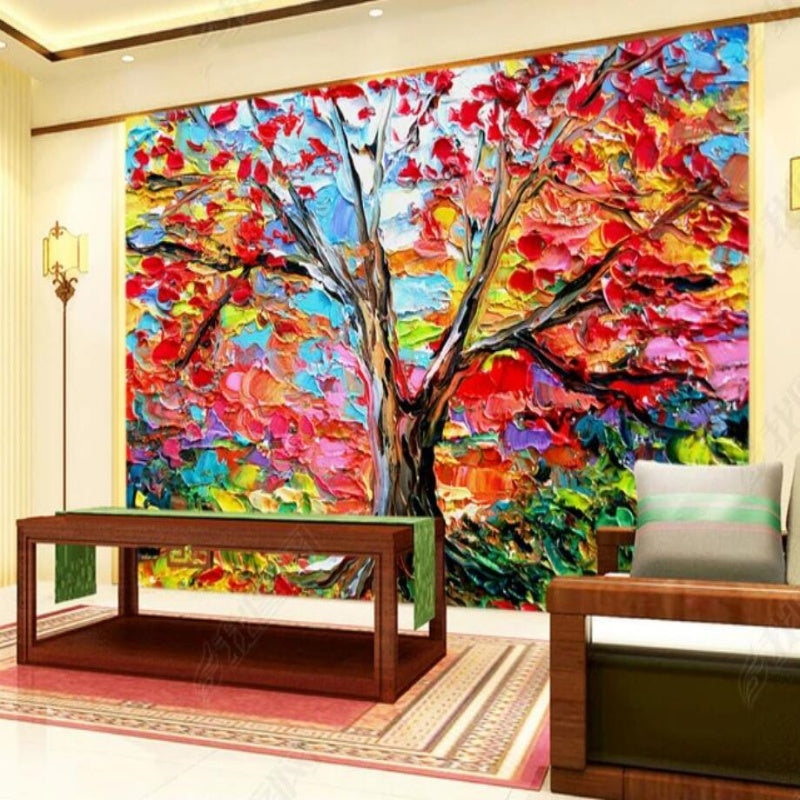 Vivid Bright Huge Tree Wall Mural Home Decor