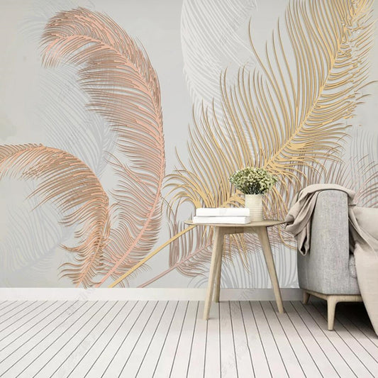 Modern Abstract Feathers Wallpaper Wall Mural Wall Covering