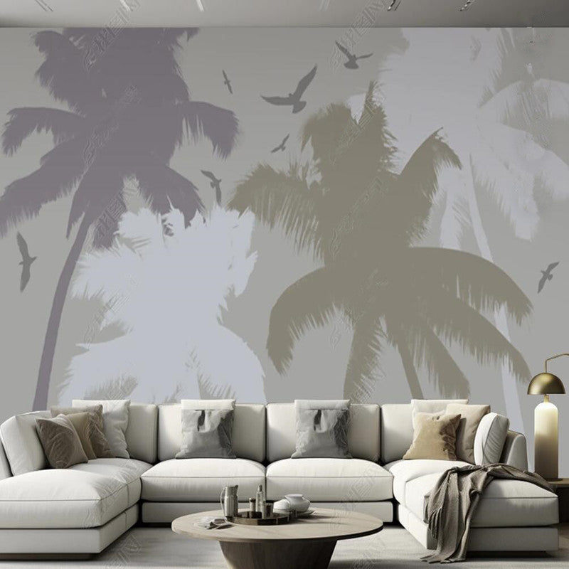 Tropical Rain Forest Coconut Trees Wallpaper Wall Mural Home Decor