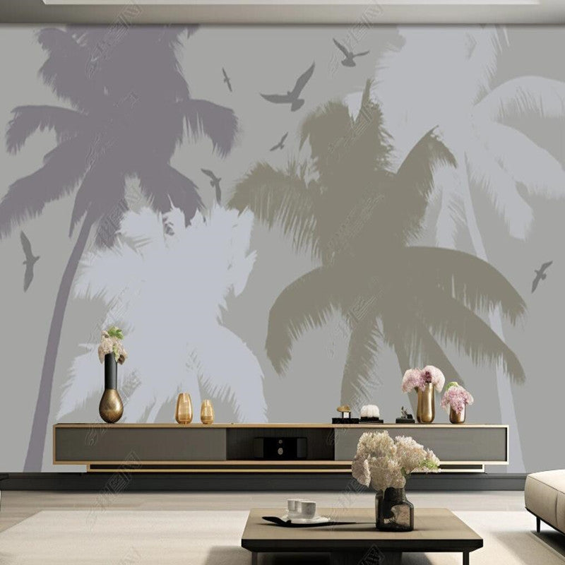 Tropical Rain Forest Coconut Trees Wallpaper Wall Mural Home Decor