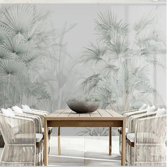 Tropical Plants Pastoral Retro Wallpaper Wall Mural Home Decor