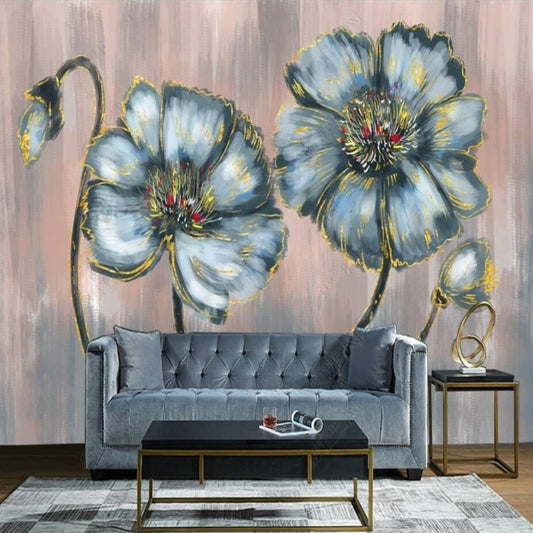 Big Flowers Floral Wallpaper Wall Mural Home Decor