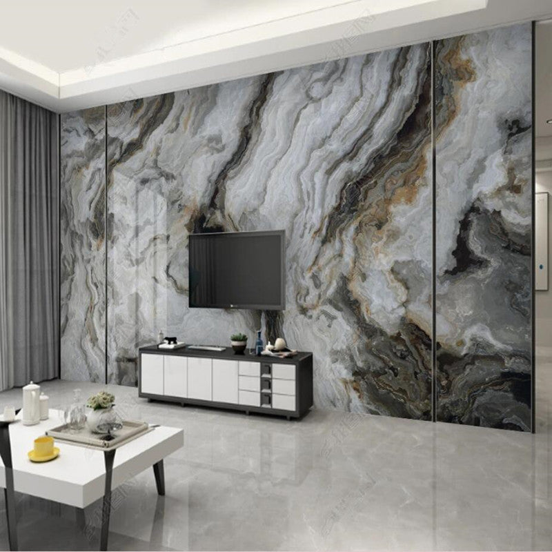 Modern Gray Marble Wallpaper Wall Mural Wall Covering Home Decor