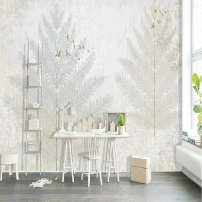 Grey Palm Tree Wallpaper Wall Mural Wall Covering Home Decor