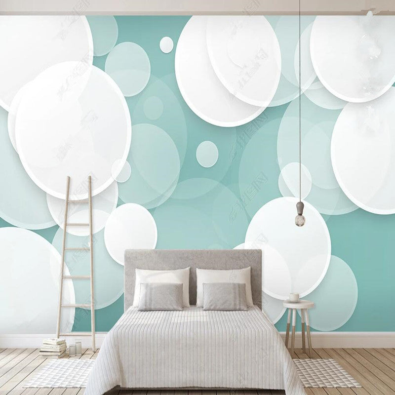 3D Minimalist Geometric Circular Stitching Geometric Wallpaper Wall Mural Home Decor