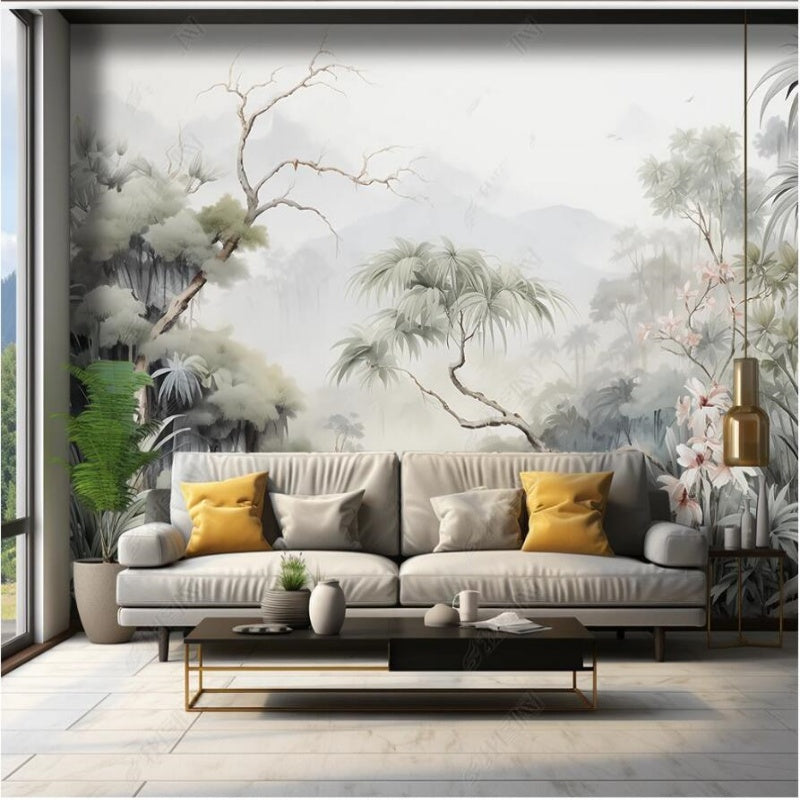 Abstract Trees Forest Landscape Wallpaper Wall Mural Wall Covering