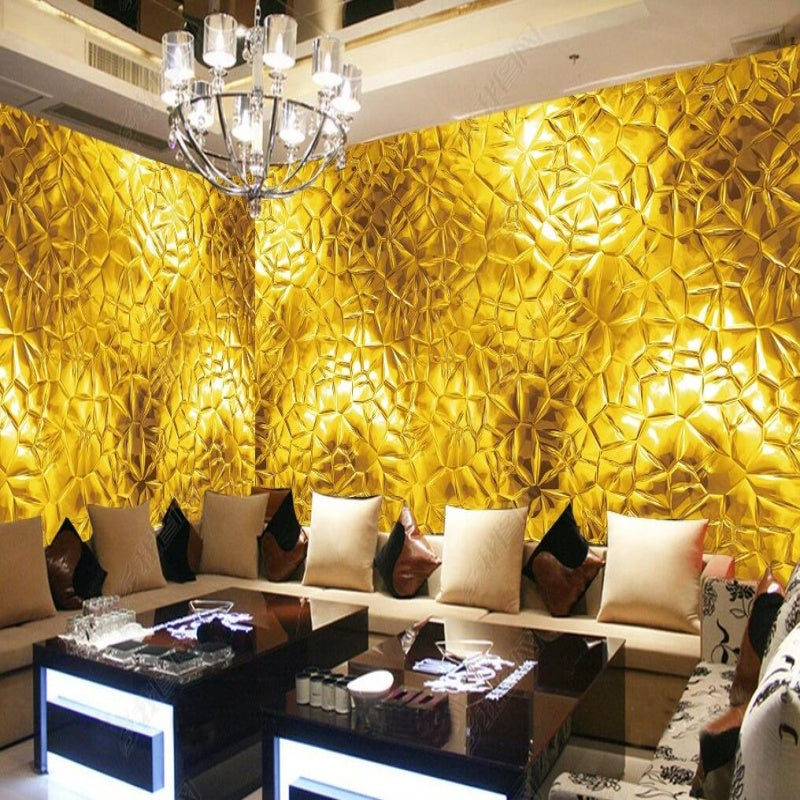 Sparkle Golden Geometry Wallpaper Wall Mural Home Decor