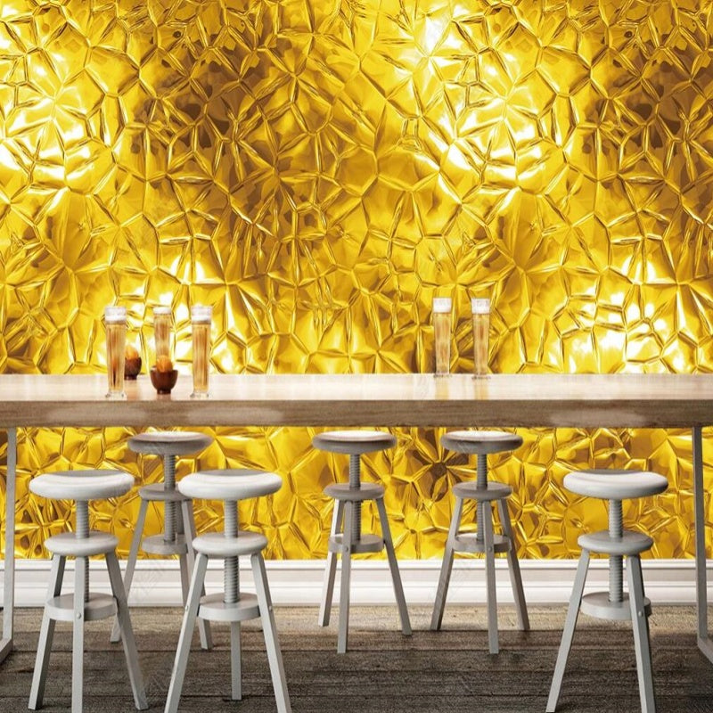 Sparkle Golden Geometry Wallpaper Wall Mural Home Decor