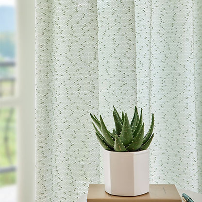 One Panel Light Green Sheer Curtains, Premium Sheer Curtain for Living Room Bedroom Balcony