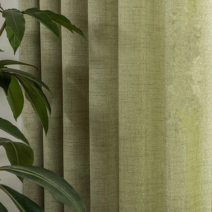 High Quality One Panel  Matcha Green Linen Curtains Sheer Curtains, Natural Linen Curtain for Living Room Bedroom Balcony