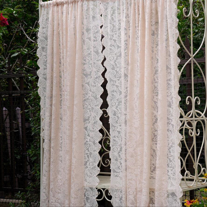 One Panel Lace Curtains Sheer Curtains, Sheer Curtain for Living Room Bedroom Balcony