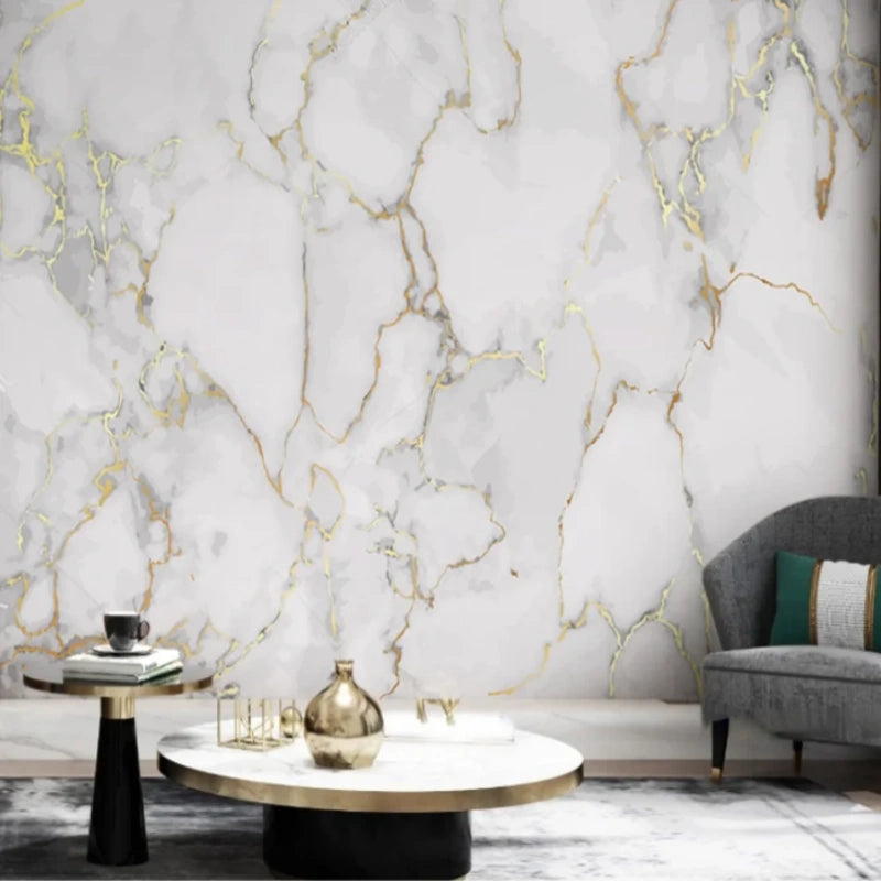 European Luxury Marble Wallpaper Wall Mural Home Decor