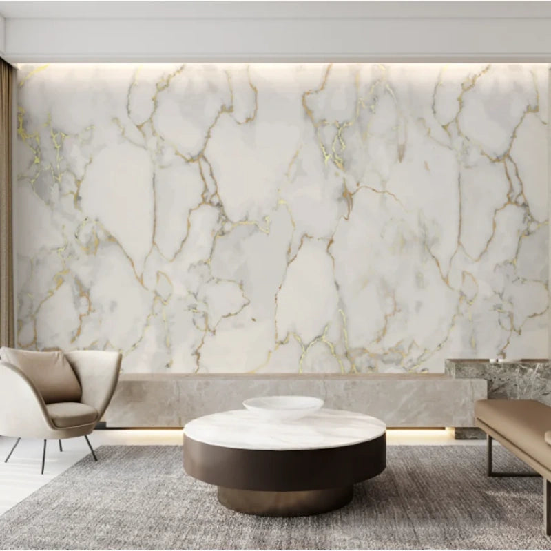 European Luxury Marble Wallpaper Wall Mural Home Decor