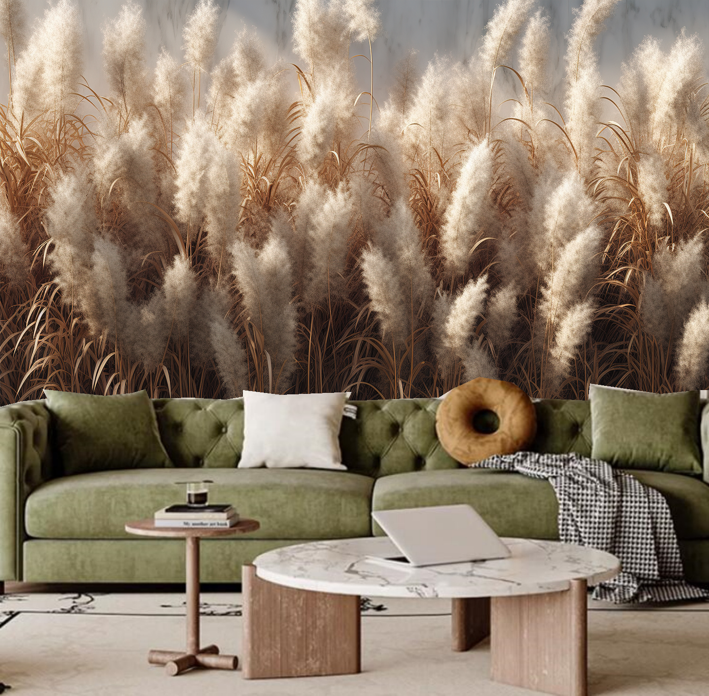 Autumn Reeds Wallpaper Wall Mural Wall Decor