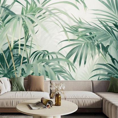 Fresh Bamboo Leaf Wallpaper Wall Mural Wall Decor