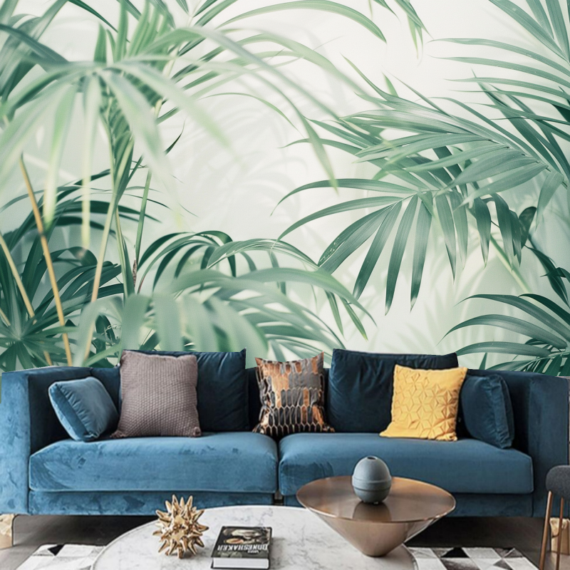 Fresh Bamboo Leaf Wallpaper Wall Mural Wall Decor