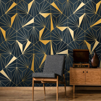 Abstract Luxury Geometry Wallpaper Wall Mural Home Decor