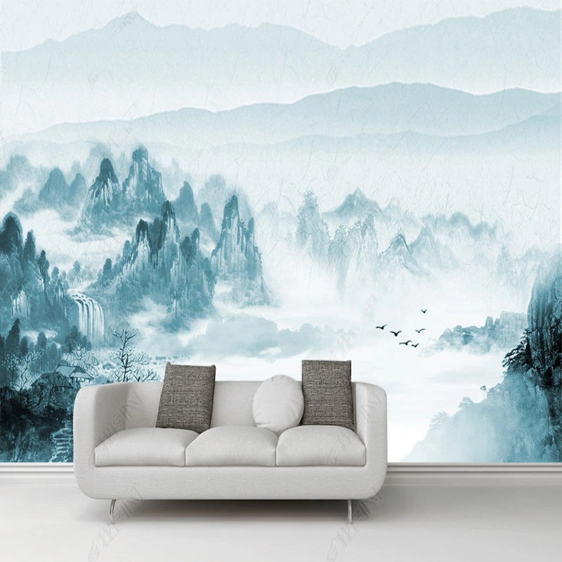 Blue Mountains Nature Landscape Wallpaper Wall Mural Home Decor