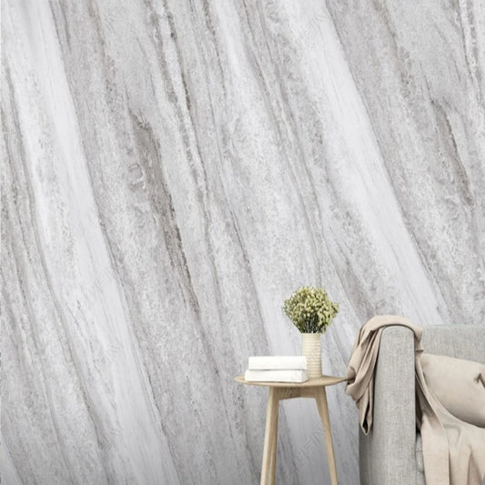 Simple Light Grey Marble Wallpaper Wall Mural Home Decor