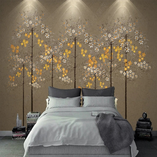 Abstract Flower Tree Wallpaper Wall Mural Home Decor