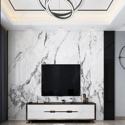 Simple White Marble Wallpaper Wall Mural Home Decor