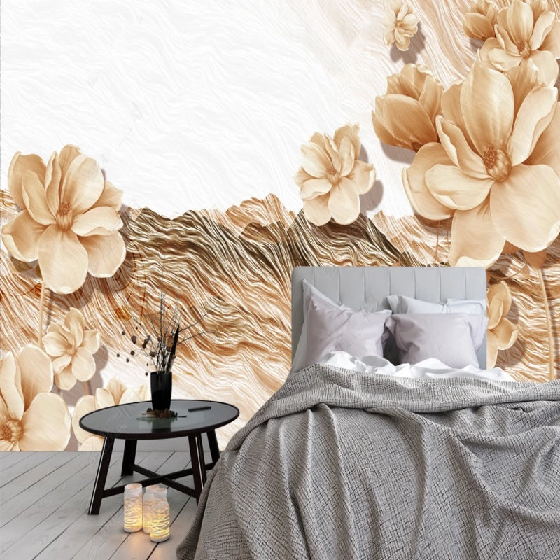 3D Flowers Floral Wallpaper Wall Mural Home Decor