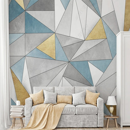 Simple Geometry Wallpaper Wall Mural Home Decor