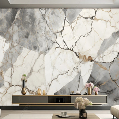 Simple Marble Wallpaper Wall Mural Home Decor