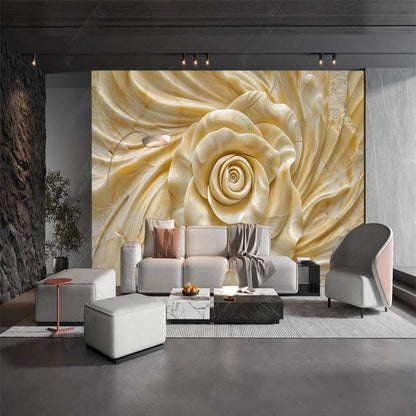 Champange Rose Marble Background Wallpaper Wall Mural Home Decor