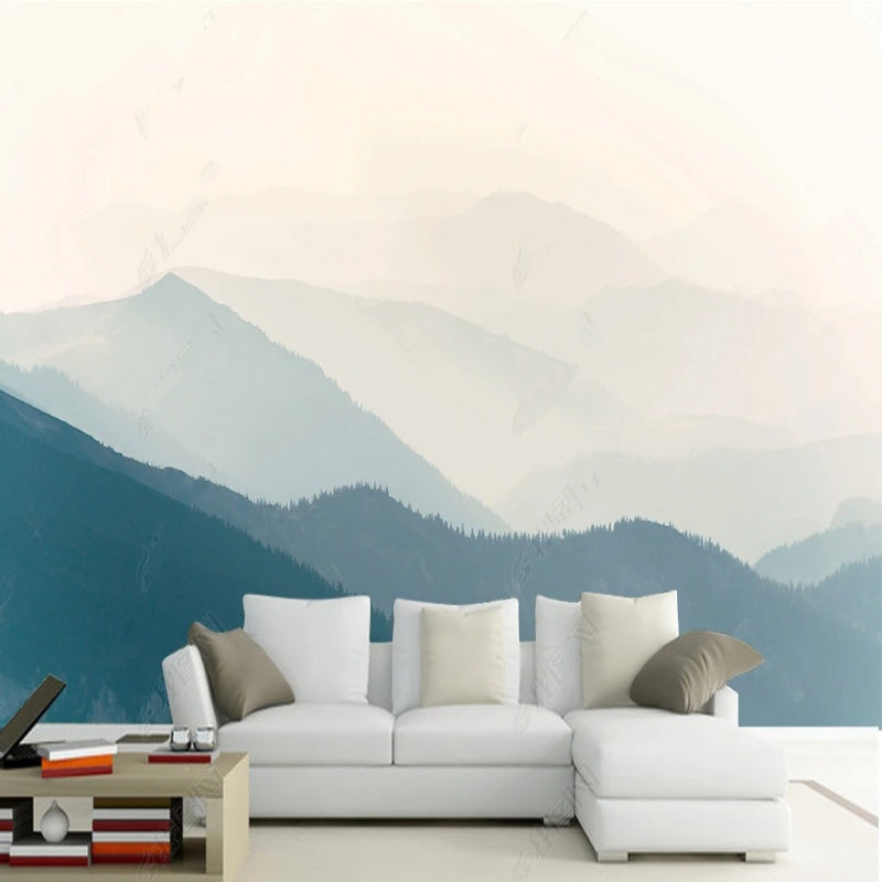 Blue Mountains Landscape Wallpaper Wall Mural Wall Covering