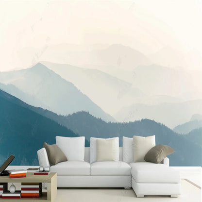 Blue Mountains Landscape Wallpaper Wall Mural Wall Covering